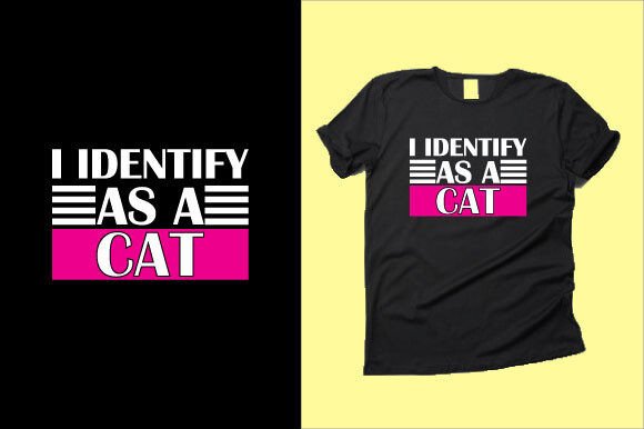 Cat T-shirt Design 76: Graphics & T-Shirt Designs