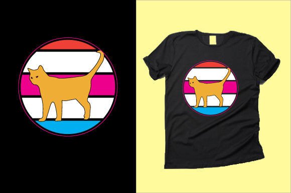 Cat T-shirt Design 89: Graphics & T-Shirt Designs