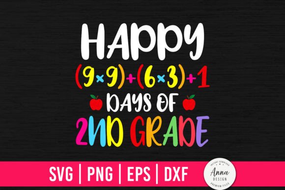 Happy 100th Days of 2nd Grade Graphics and Print Templates
