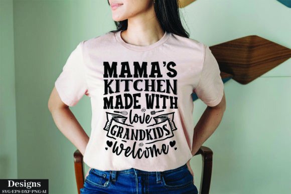 Mama’s Kitchen Made with Love Grandkids Graphics