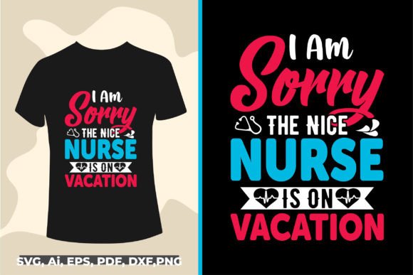 Nurse Typography T-shirt Design Graphics