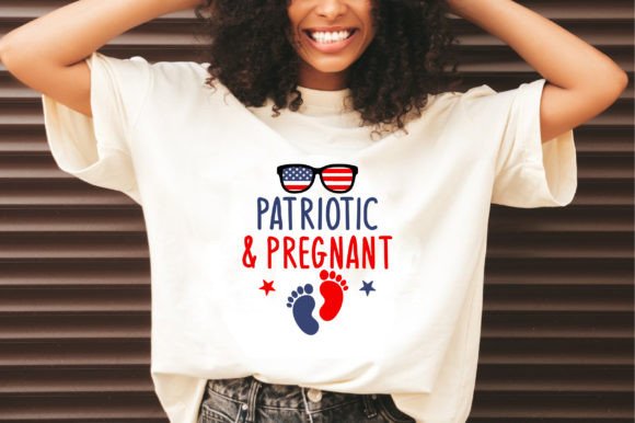 Patriotic and Pregnant Graphics for T-Shirt Designs
