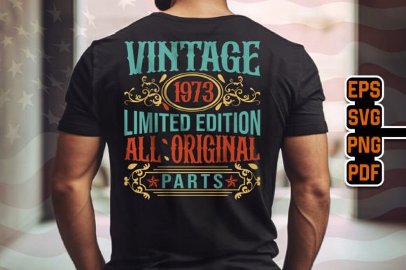 Vintage 1973 Limited Edition T-Shirt Tee Graphics
